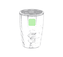 Unscharfer Thermobecher